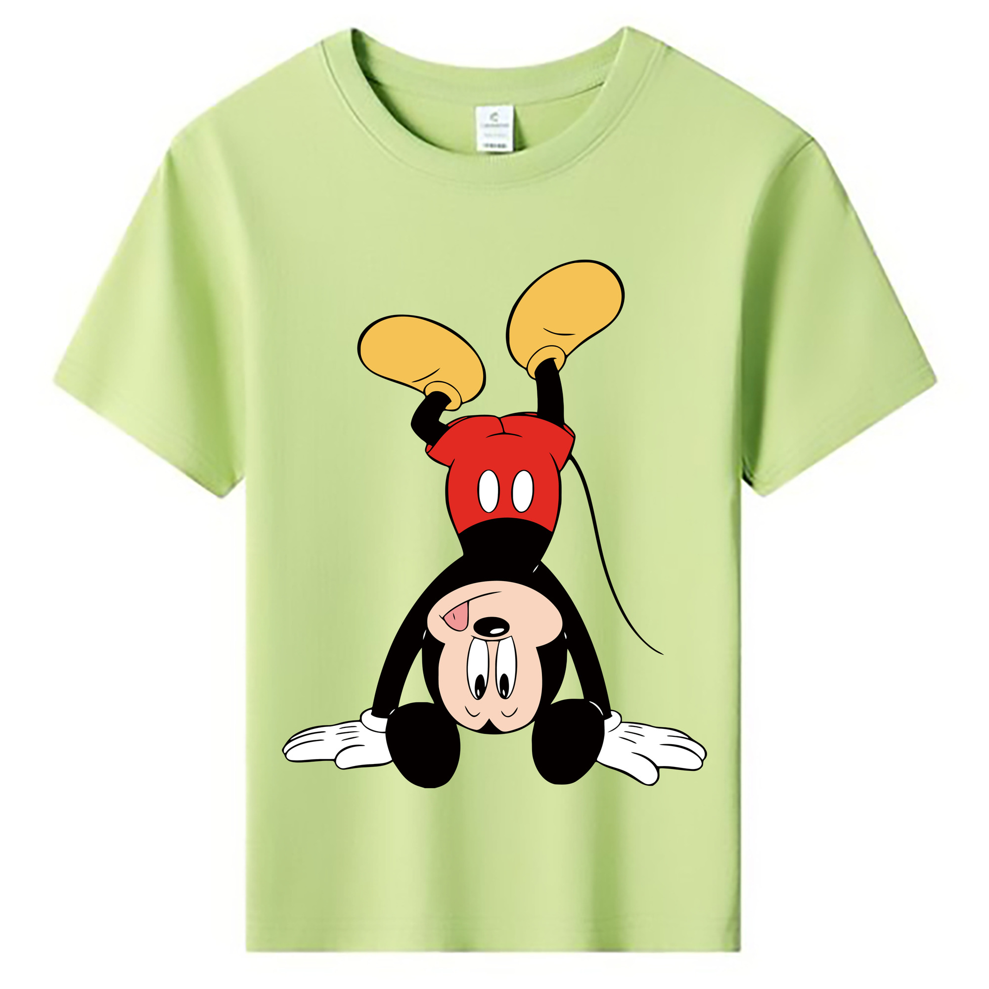 ミッキーマウス Mickey Mouse 綿100％キッズTシャツ（フロントプリント）